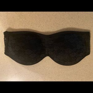 Black bandeau bra
